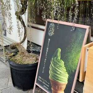 平等院鳳凰堂付近で定番・濃厚ソフトクリーム【穴場あり