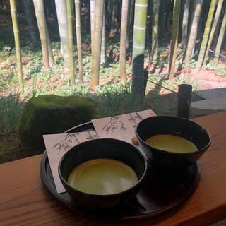 休耕庵 竹の庭の茶席 鎌倉 カフェ Retty