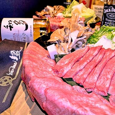 極上!牛タンしゃぶしゃぶ&牛タン寿司&旬野菜満喫【2時間飲み放題付】5,500円コース【全8品】★コース内容リニューアル