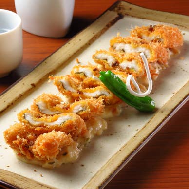 穴子のカツレツ 燻製タルタル
