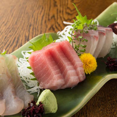 鮮度抜群の鮮魚のおすすすめは『刺身盛り込み（竹）』