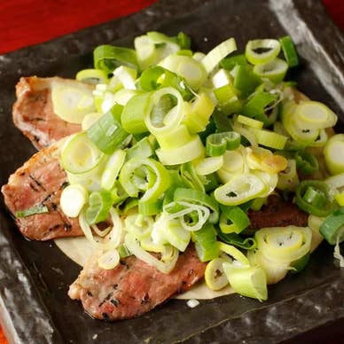 鴨と九条ネギの炙り焼き