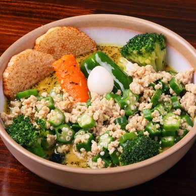 納豆挽肉カリー