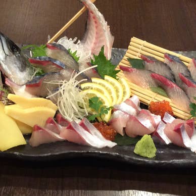 釣りさば刺し