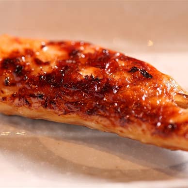 ¨名物　鮭ハラスの西京焼き串¨