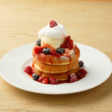 ベリーとクリームチーズのパンケーキ