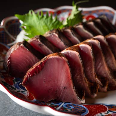 鰹のわらやき塩たたき皿鉢