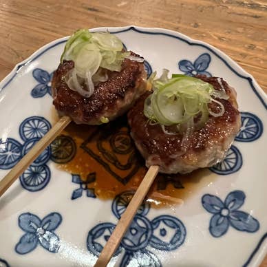 かすみ鴨つくね焼き