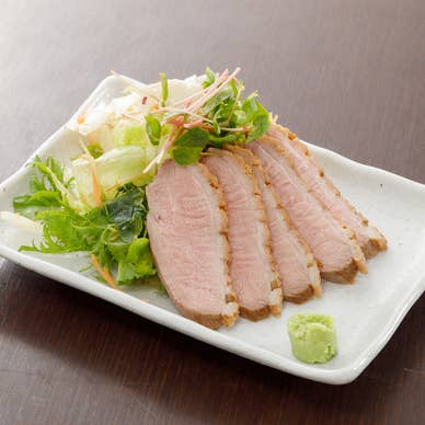 炙り鴨のわさび添え