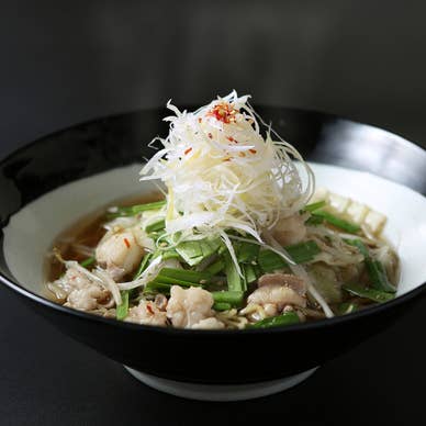 博多もつラーメン。