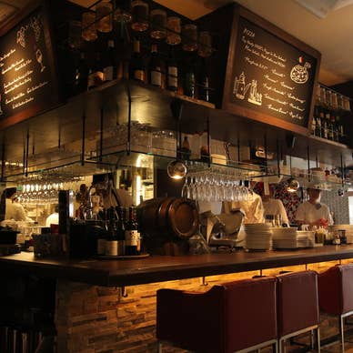 オープンキッチンとカウンター