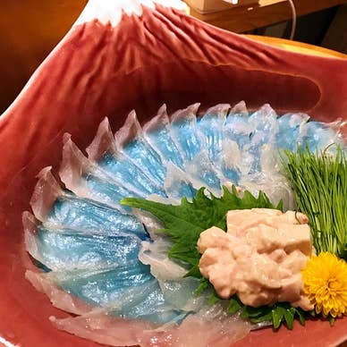 カワハギの薄造り