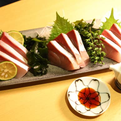 鰤刺し食べ比べ