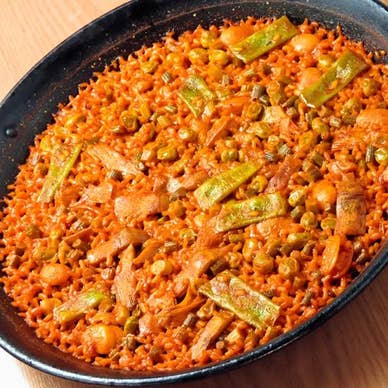 野菜のパエリア（ヴィーガンパエリア）