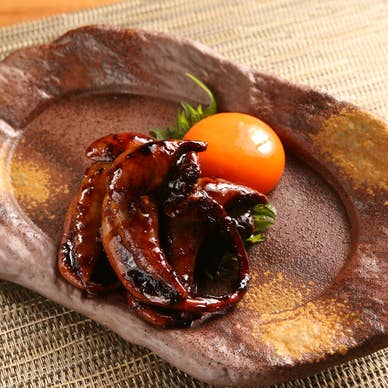大きな粒が自慢の『割きたての肝焼き』