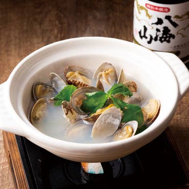 八海山のあさり酒蒸し