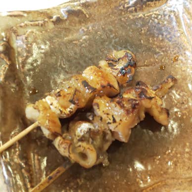 河豚皮串焼き