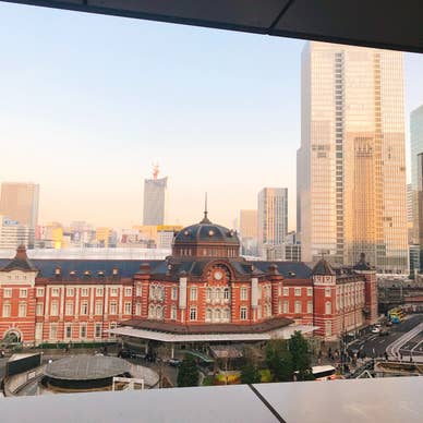 東京駅が一望できます