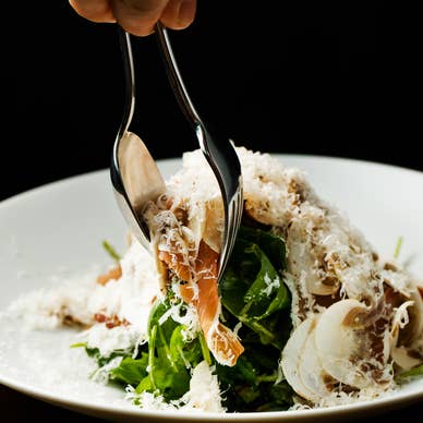 ハモンセラーノとマッシュルームのサラダ