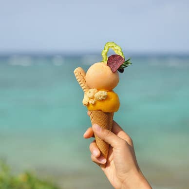 沖縄らしいフレーバーのジェラート「ちゅらーと」