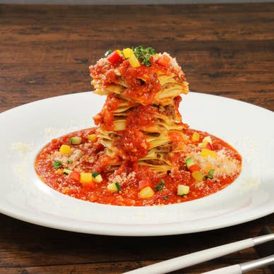 彩り野菜のアラビアータラザニア