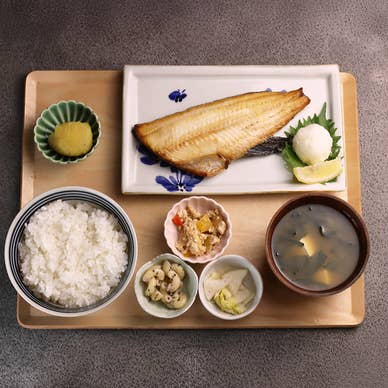 縞ホッケ定食