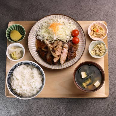 四万十ポーク厚切り上生姜焼き定食