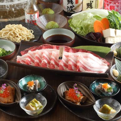 パイナップルあぐー豚レタしゃぶコース