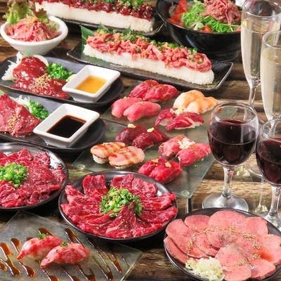 ☆肉寿司肉刺し付き焼肉食べ飲み放題☆
