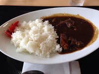 レストラン岩泉 短角牛カレー680円 柔らかい牛肉か4つもゴロゴロ入っていて美 岩泉 田野畑