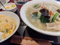 栄華楼 天王洲アイル店 麺セット1 野菜ラーメン セット 天王洲アイル 品川