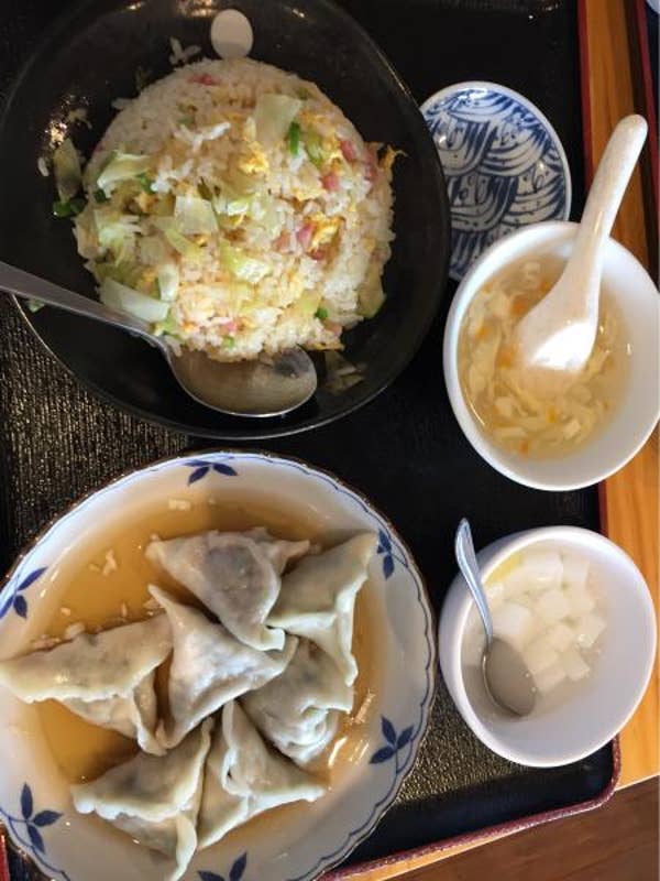 ザ 餃子亭 S所長とランチで行きました Bセット７５０円のパク つくば