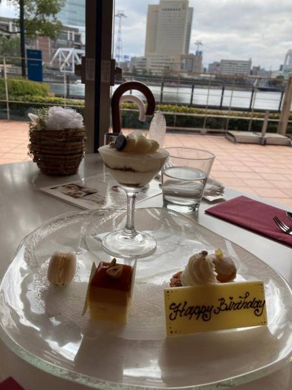 アニヴェルセルカフェ みなとみらい横浜 このような時節ではありますが オットの誕生日祝いで みなとみらい